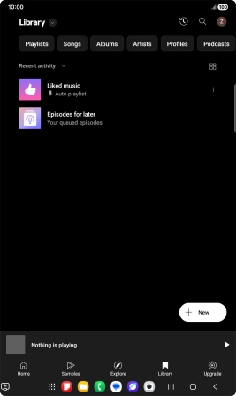 Press the drop down list.