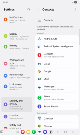 Press the required app.