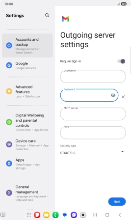 Press the field below 