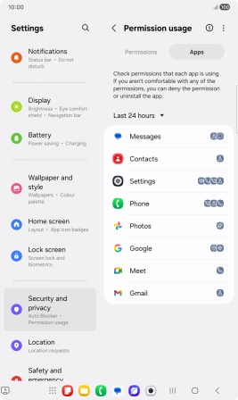 Press the drop down list.