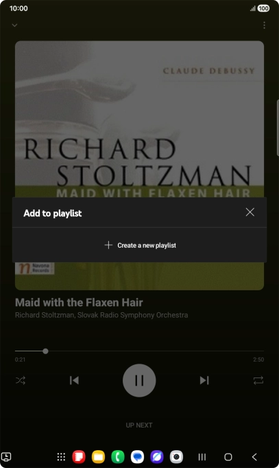 Press Create a new playlist.