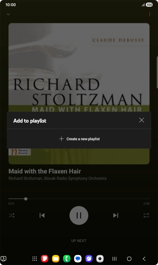 Press Create a new playlist.