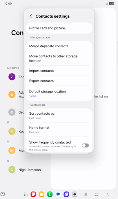 Press Merge duplicate contacts.