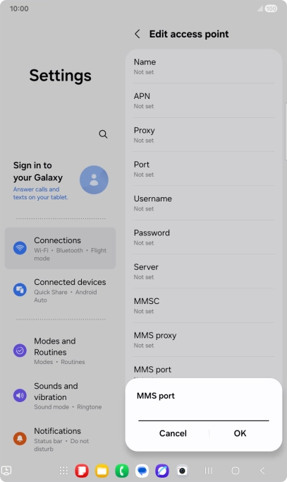 Key in 8799 and press OK.