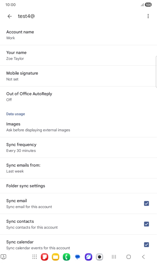 Press Account name and key in the required name.