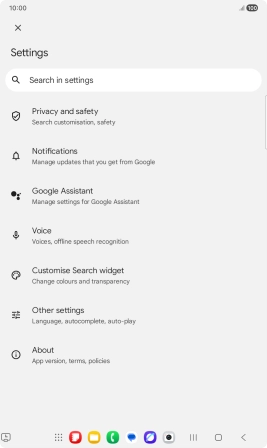 Press Google Assistant.