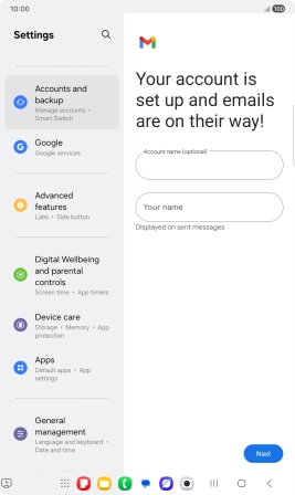 Press the field below 