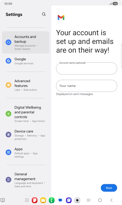 Press the field below 