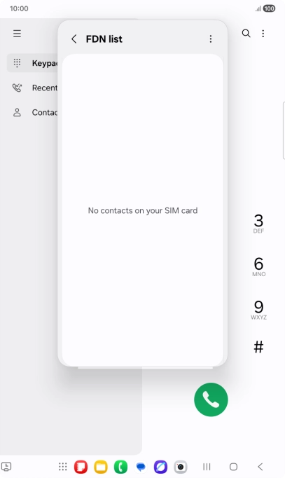 Press the menu icon.