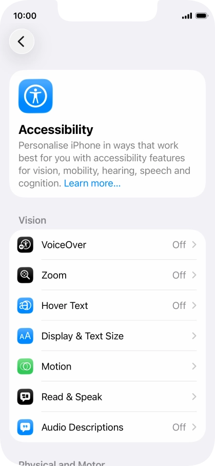Press the required category below 
