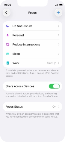 Press Do Not Disturb.