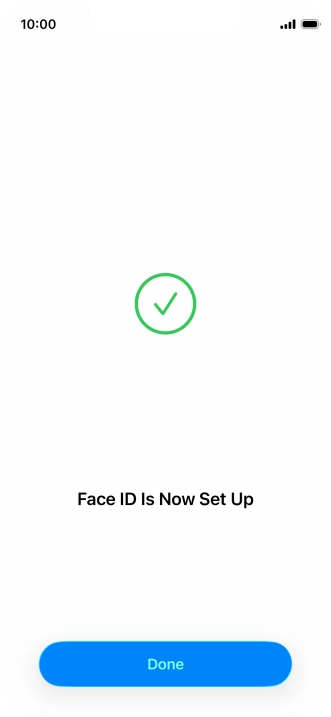 Press Done. If you haven't previously selected a phone lock code, key in a code of your own choice twice.