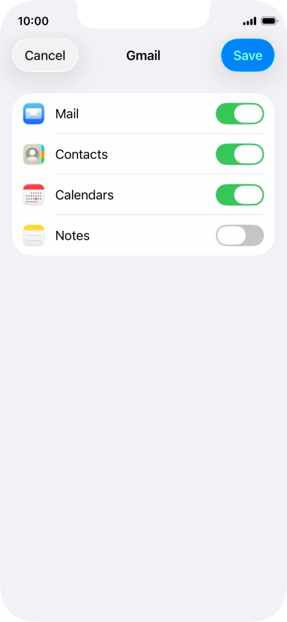 If this screen is displayed, you email account has been recognised and set up automatically. Follow the instructions on the screen to key in more information and finish setting up your email account.