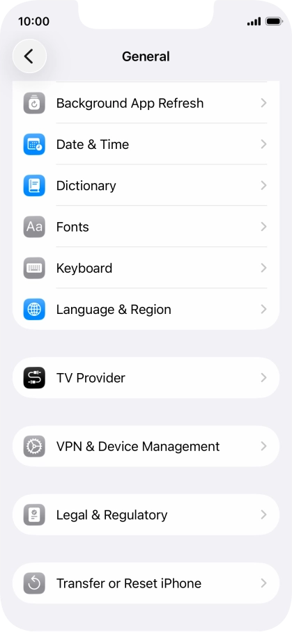 Press Background App Refresh.