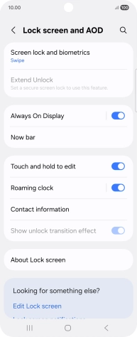 Press Screen lock and biometrics.