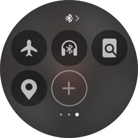 Press the flight mode icon to turn the function on or off.