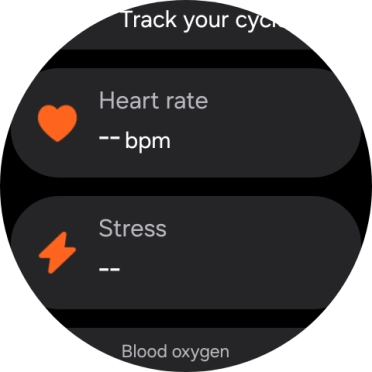Press Heart rate.