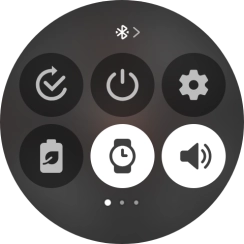 Press the required function to open an application or turn the function on or off.