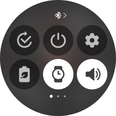 Press the required function to open an application or turn the function on or off.