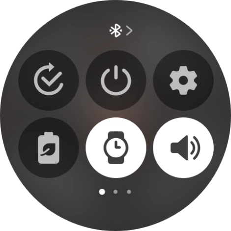 Press the required function to open an application or turn the function on or off.