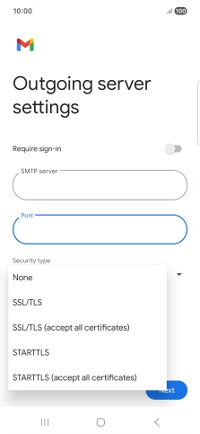 Press SSL/TLS.