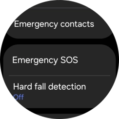 Press Hard fall detection.