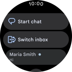 Press the required text message to read it.