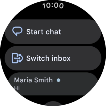 Press the required text message to read it.