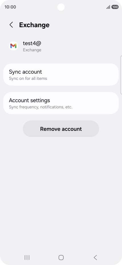 Press Remove account.