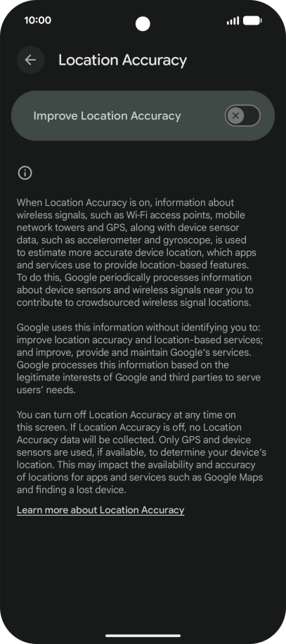 If you press the indicator next to 