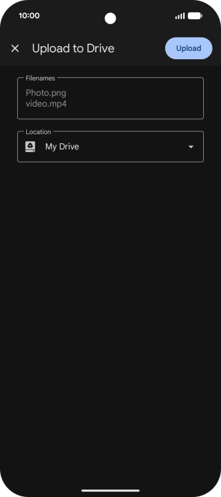 Press the field below 