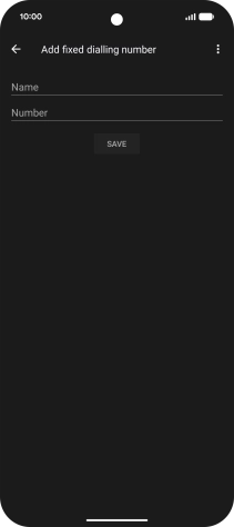 Press Name and key in the required name.