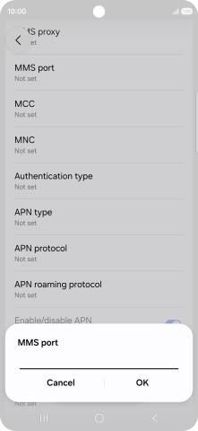Key in 8799 and press OK.