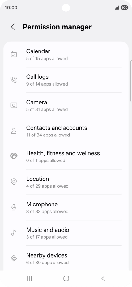 Press the required phone function.