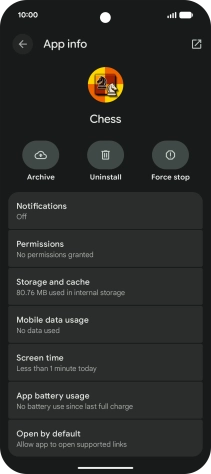 Press Storage and cache.