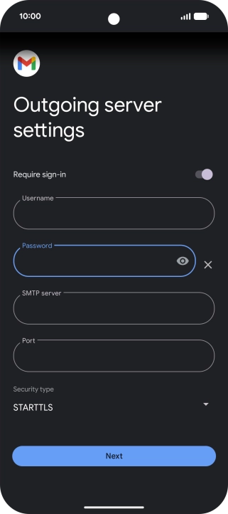Press the field below 