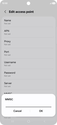 Key in http://mms.vodafone.co.uk/servlets/mms and press OK.