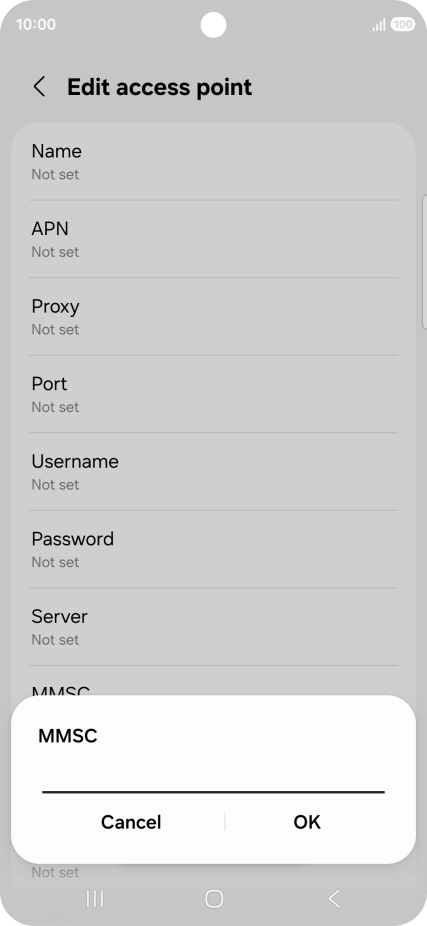 Key in http://mms.vodafone.co.uk/servlets/mms and press OK.