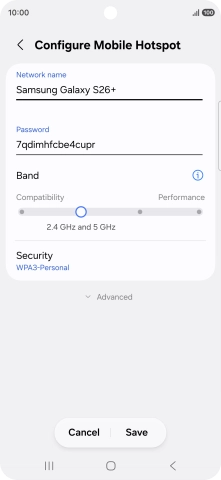 Press the field below 