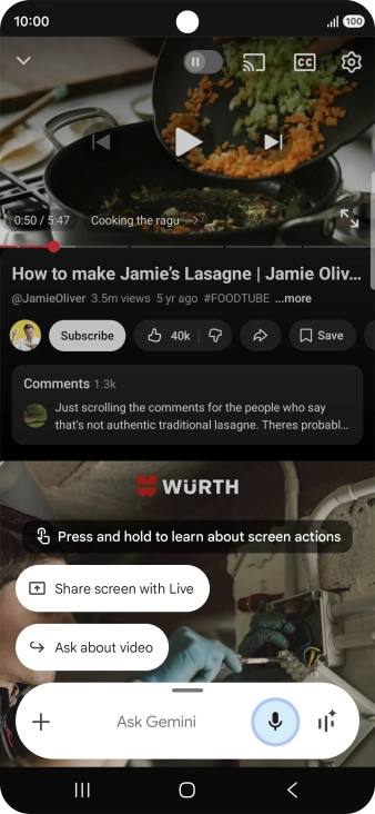 Press Ask about video.