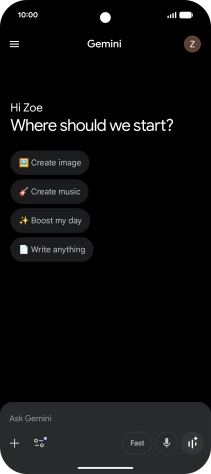 Press the profile icon.