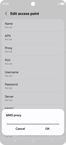 Key in 212.183.137.012 and press OK.