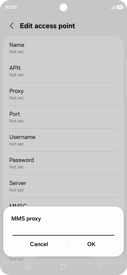 Key in 212.183.137.012 and press OK.