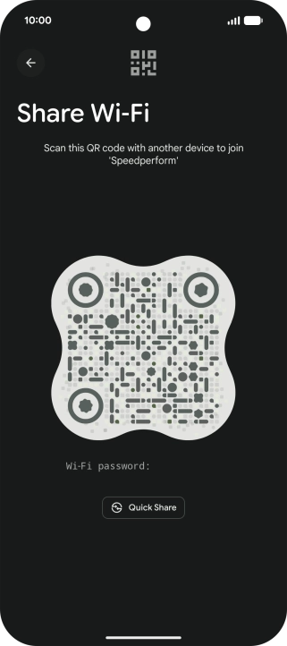 Place the QR code inside the camera frame on the other device to scan the code.