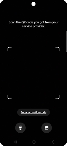 Place the QR code you've received inside the phone camera frame to scan the code.