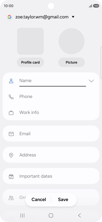 Press the address book drop down list.