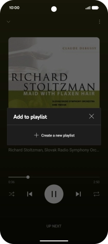 Press Create a new playlist.