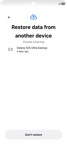 Press the required backup and your phone restores the content of the selected backup. Subsequently, follow the instructions on the screen to set up your phone and prepare it for use.