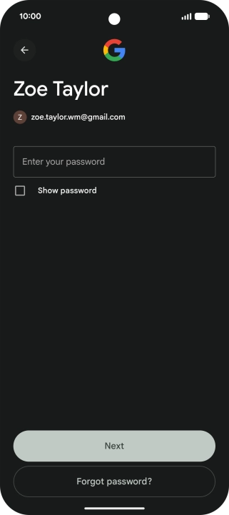 Press the field below 