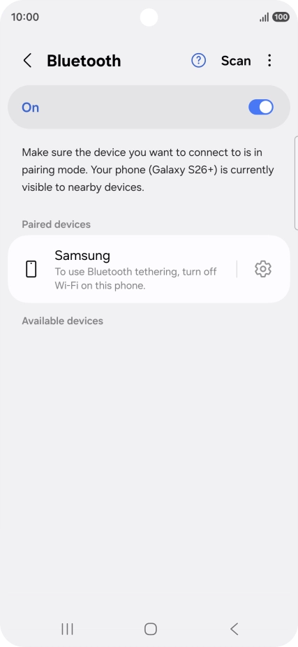 Press the Home key to return to the home screen.